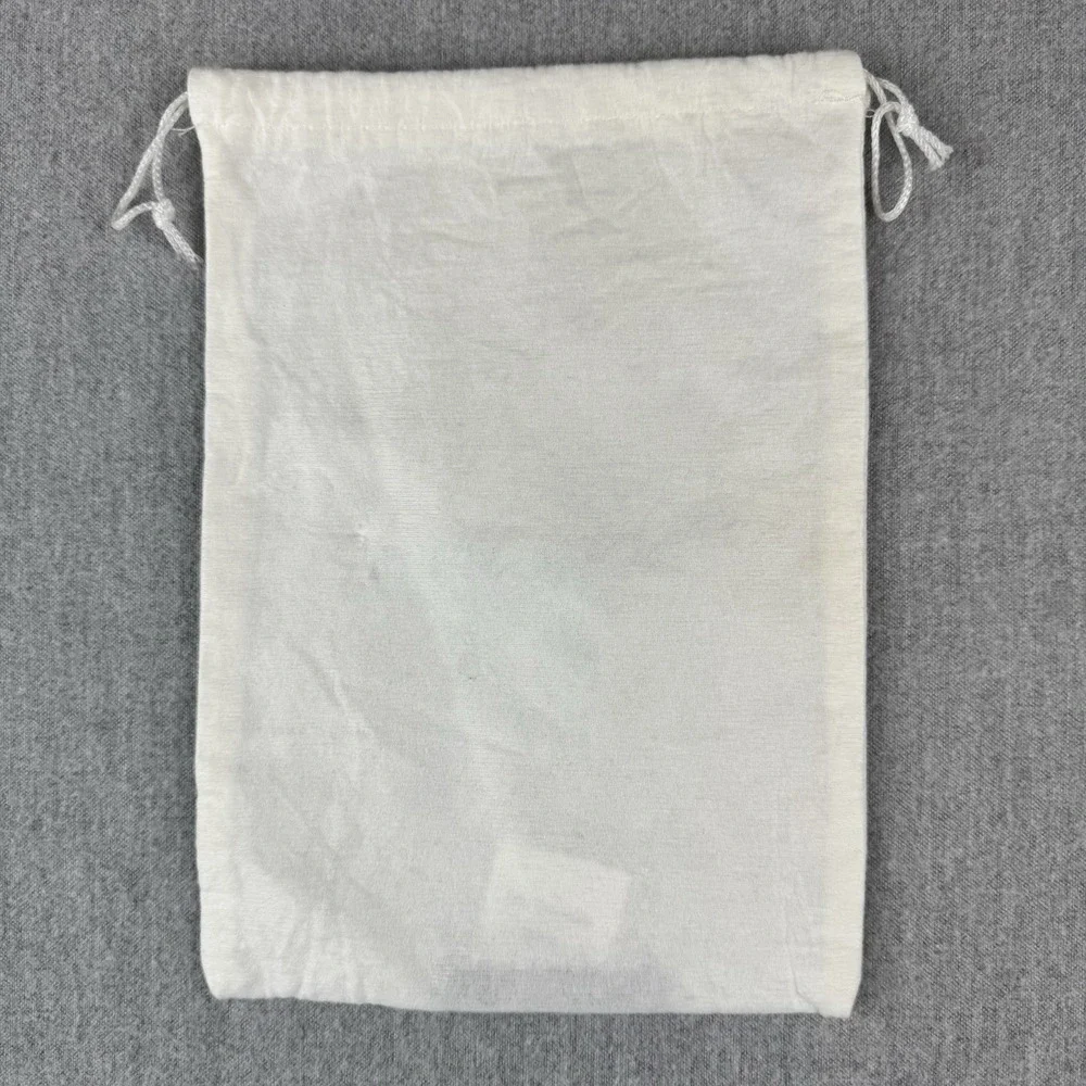Vintage‎ Marina Rinaldi White Drawstring Dust Bag Italy Designer Accessory Pouch